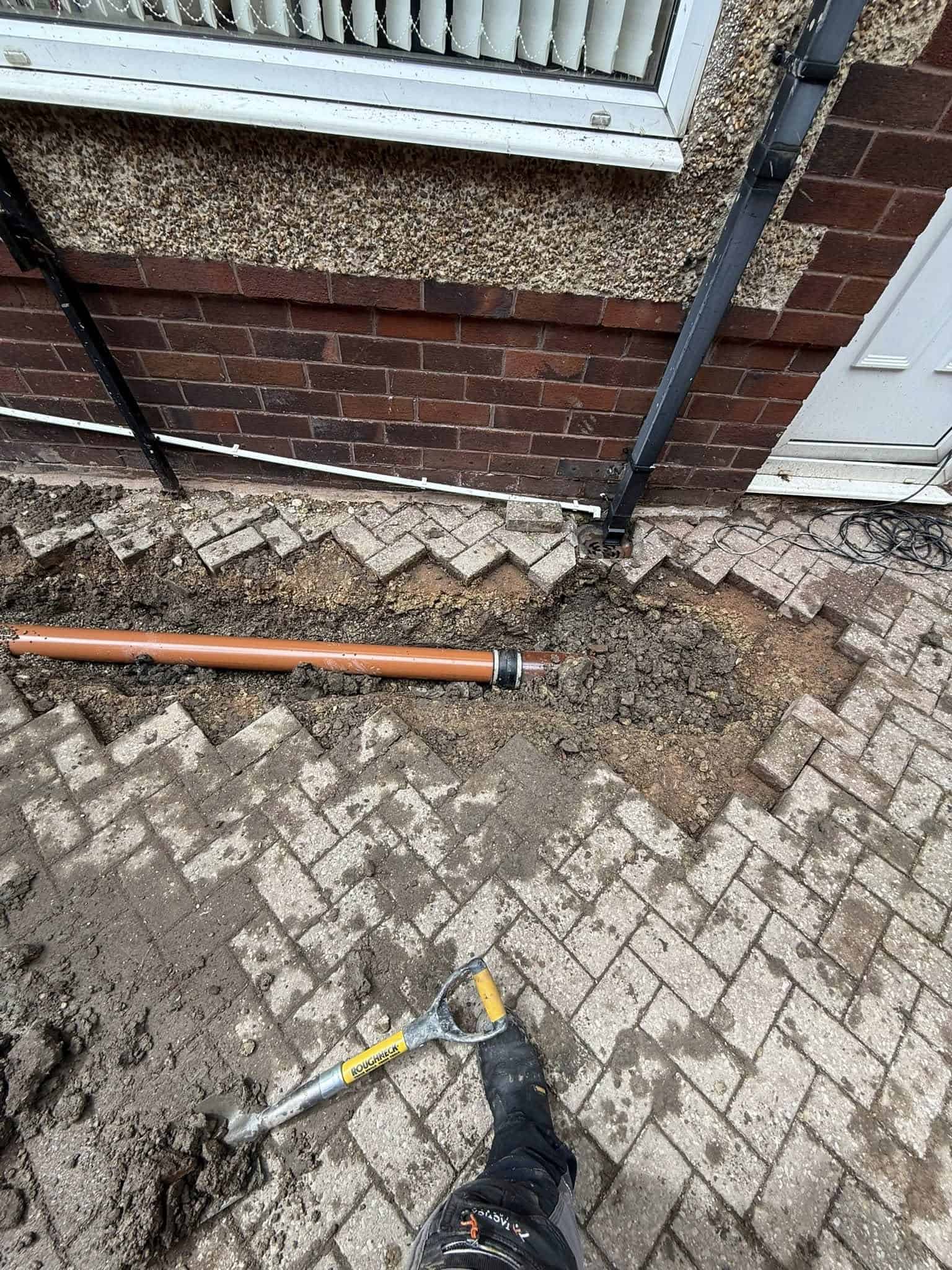 Exposed outdoor piping